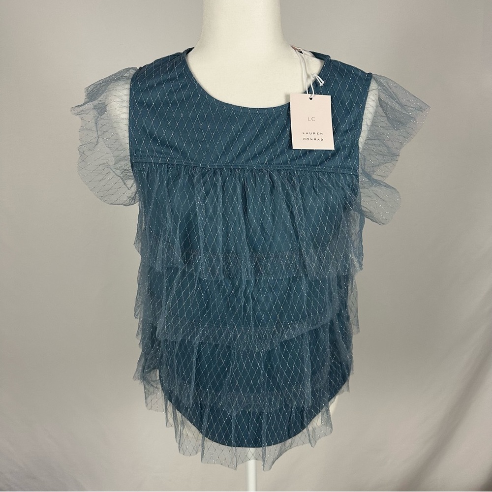 NWT Lauren Conrad Ruffle Tank Top - Picture 2 of 5